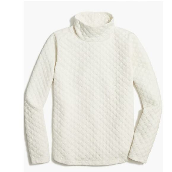 NWT J. Crew Quilted mockneck pullover Size S - Picture 8 of 8